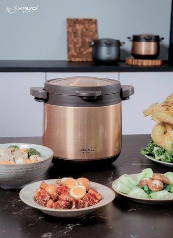 Nồi Ủ Chân Không 2 Tay Cầm Kitchen Mate Kaiyo – Hầm Ngon, Tiết Kiệm, Giữ Trọn Dinh Dưỡng - KTC-6902