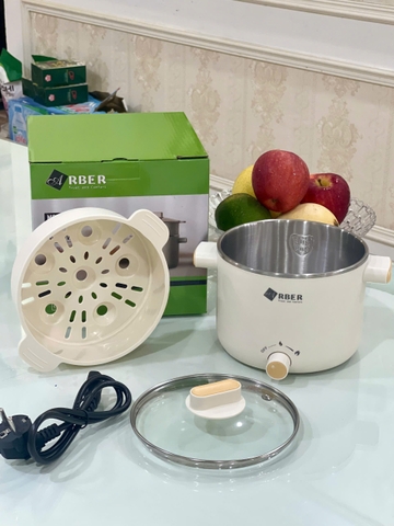 Nồi Lẩu Mini Arber DN06 1.5L – Nhỏ Gọn, Đa Năng, Dùng Cả Ngày