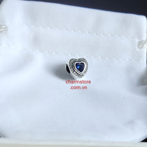 CHARM RADIANT ĐÁ TRẮNG NHÂN TIM ĐÁ XANH DƯƠNG