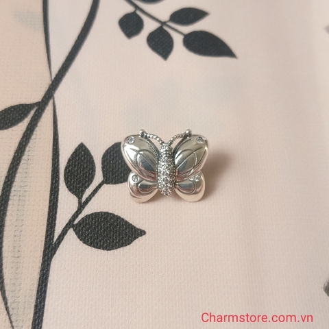 CHARM CÁNH BƯỚM ĐÁ TRẮNG