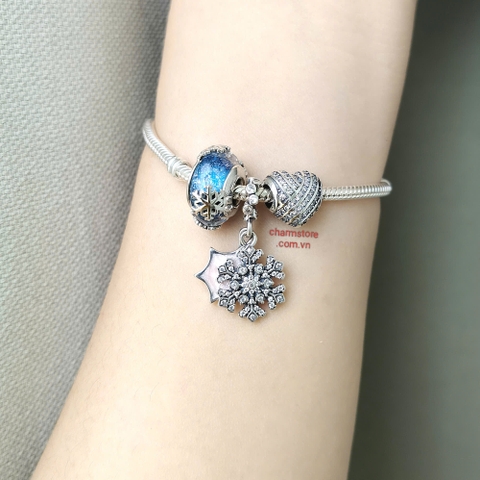 VÒNG CHARM BÔNG TUYẾT TÌNH YÊU