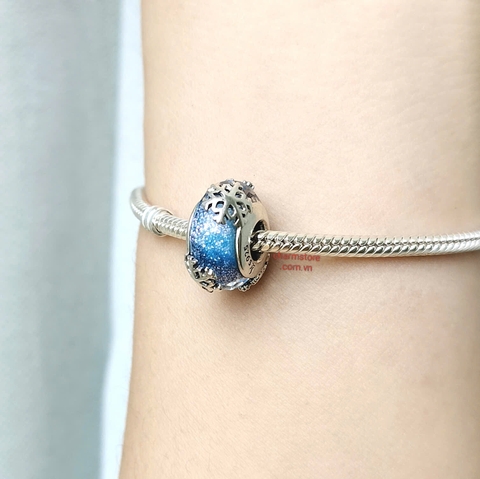 MURANO XANH KIM SA HOA TUYẾT