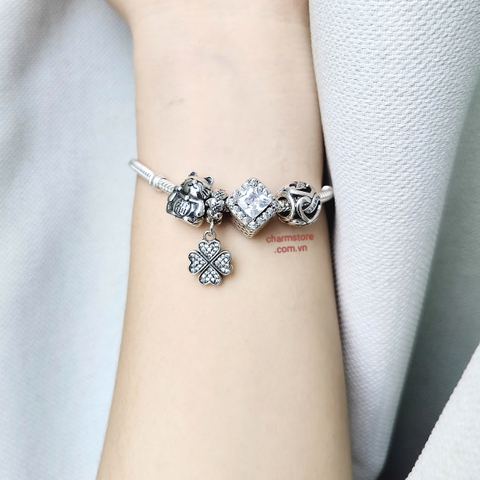 VÒNG TAY CHIÊU TÀI CHIÊU LỘC ĐÁ TRẮNG