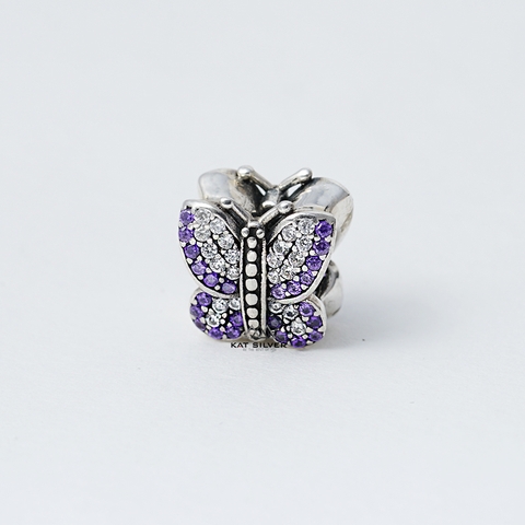 CHARM CÁNH BƯỚM ĐÁ TÍM
