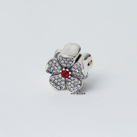 CHARM HOA 5 CÁNH CONG NHÂN ĐỎ