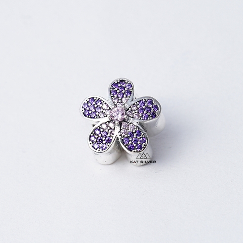CHARM HOA 5 CÁNH ĐÁ TÍM ĐÁ HỒNG
