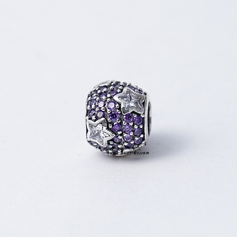 CHARM TRÒN ĐÁ TÍM SAO ĐÁ TRẮNG