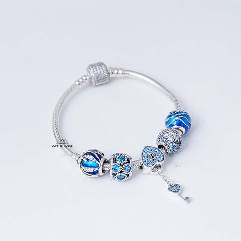 VÒNG CHARM MỆNH THỦY XANH DA TRỜI
