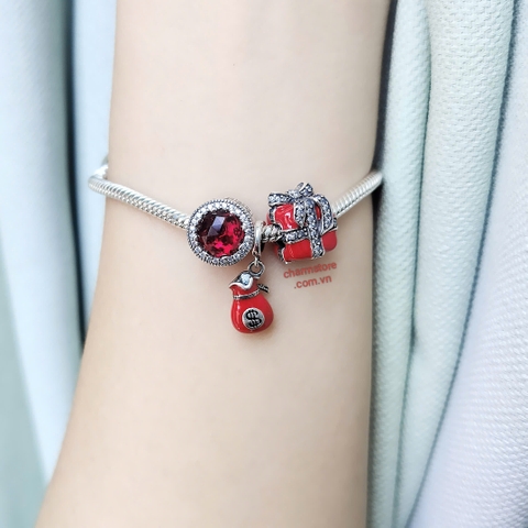 VÒNG TAY TÚI TIỀN MIX HỘP QUÀ NƠ ĐỎ