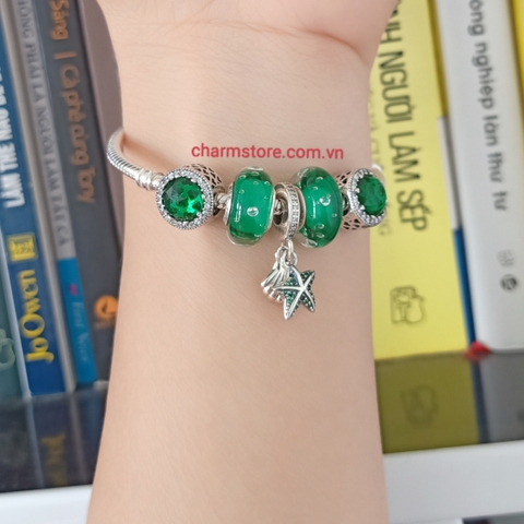 VÒNG TAY TREO SÒ SAO BIỂN XANH LÁ