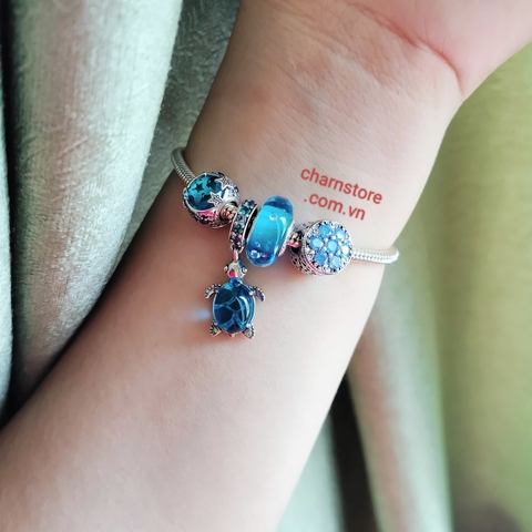 VÒNG CHARM BIỂN CẢ - TREO RÙA XANH