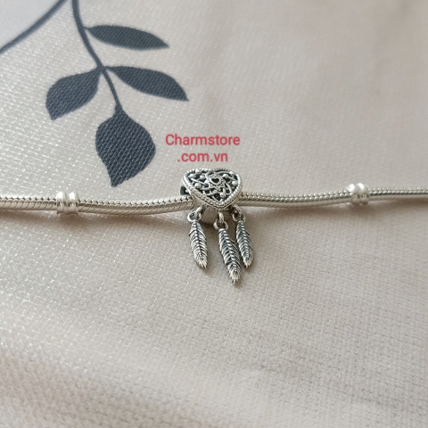 CHARM TIM DREAMCATCHER CÁNH TRẮNG