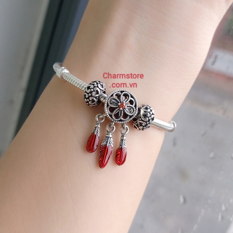 VÒNG TAY DREAMCATCHER CÁNH ĐỎ