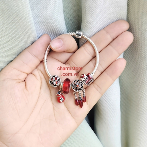 BỘ VÒNG TÀI LỘC MAY MẮN ĐÁ ĐỎ - KÌ LÂN