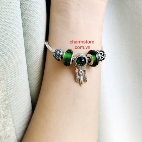 VÒNG CHARM MỆNH MỘC - ƯỚC MƠ - CỎ 4 LÁ MAY MẮN