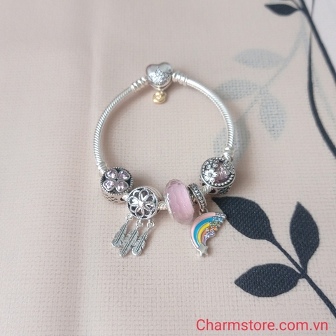 VÒNG CHARM MAY MẮN - ƯỚC MƠ HỒNG