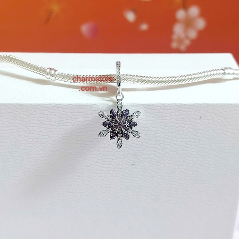 CHARM TREO HOA TUYẾT ĐÁ TÍM