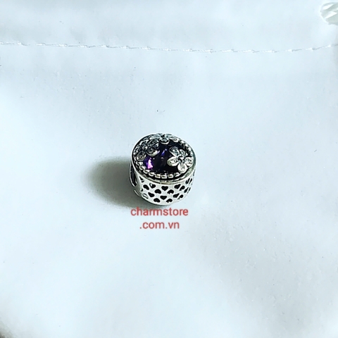 CHARM RADIANT 3 BÔNG HOA ĐÁ TÍM