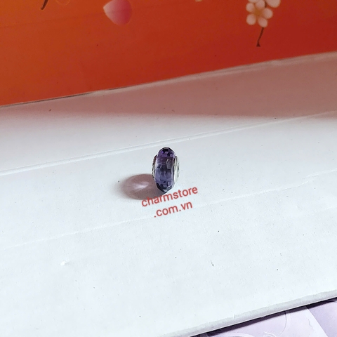 CHARM MURANO MẶT CẮT TÍM HUẾ