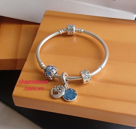 VÒNG TAY TRỤ PAN MAY MẮN - CỎ 4 LÁ