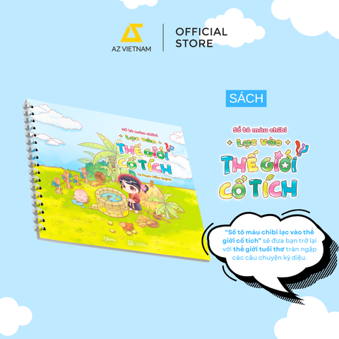 Sách - Sổ Tô Màu Chibi Lạc Vào Thế Giới Cổ Tích