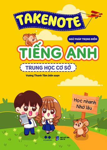 Sách - Takenote Ngữ Pháp Trọng Điểm Tiếng Anh Trung Học Cơ Sở