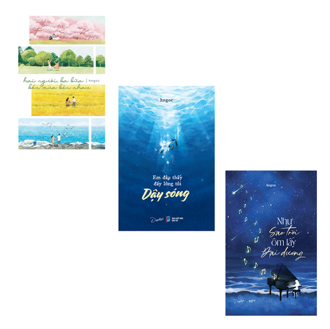 Sách - Combo 3 Cuốn: Hai Người, Ba Bữa, Bốn Mùa Bên Nhau + Em Đâu Thấy Đáy Lòng Tôi Dậy Sóng + Như Sao Trời Ôm Lấy Đại Dương