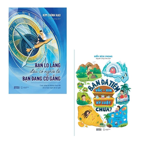 Sách - Combo Sống Kỷ Luật: Bạn Lo Lắng Đâu Có Nghĩa Là Bạn Đang Cố Gắng + Bạn Đã Tiêm Vắc-xin Kỷ Luật Chưa