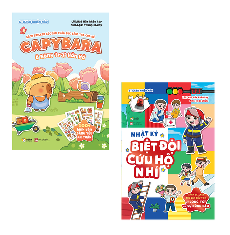 Sách Thiếu Nhi - Combo Thông Minh: Capybara Ở Nông Trại Hớn Hở + Nhật Ký Biệt Đội Cứu Hộ Nhí