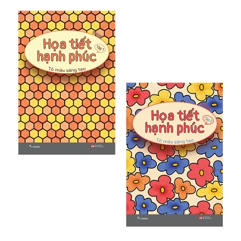 Sách - Họa Tiết Hạnh Phúc - Tô Màu Sáng Tạo