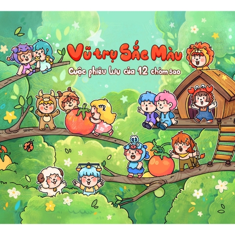 Sách - Vũ Trụ Sắc Màu - Cuộc Phiêu Lưu Của 12 Chòm Sao