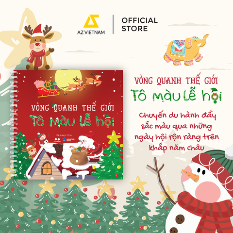 Sách - Vòng Quanh Thế Giới Tô Màu Lễ Hội