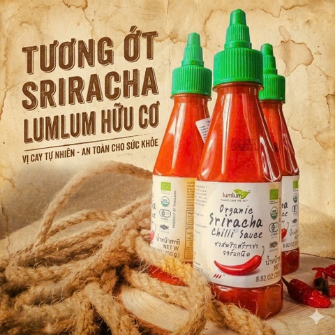 Tương Ớt Sriracha Lumlum hữu cơ