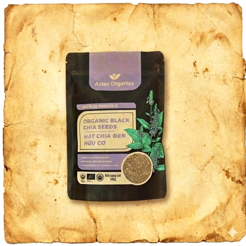 Hạt Chia Đen Hữu Cơ Aztec Organic Chuẩn USDA