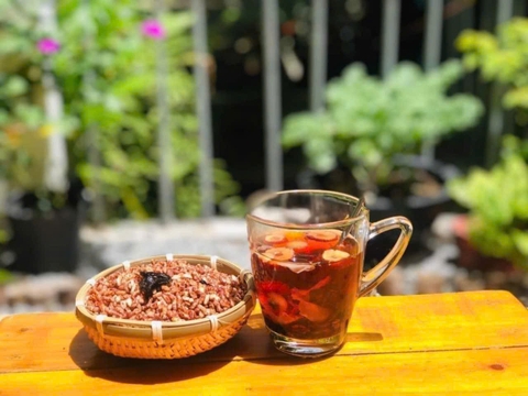 Cốm gạo lứt rong biển sấy