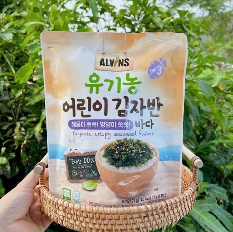 RONG BIỂN RẮC CƠM HỮU CƠ _ Vị rau củ Alvins