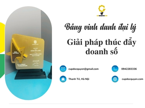 Bảng vinh danh đại lý: Giải pháp thúc đẩy doanh số