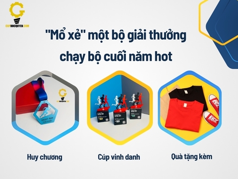 Gợi ý bộ giải thưởng chạy bộ cuối năm độc đáo, ý nghĩa