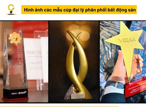 Cúp đại lý phân phối bất động sản: Nên dùng cúp hay bảng vinh danh?