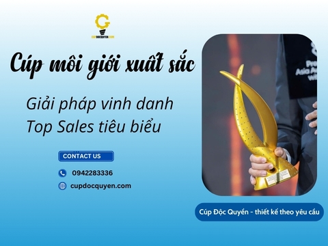 Cúp môi giới xuất sắc: Giải pháp vinh danh Top Sales tiêu biểu