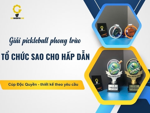 Giải pickleball phong trào: tổ chức sao cho hấp dẫn