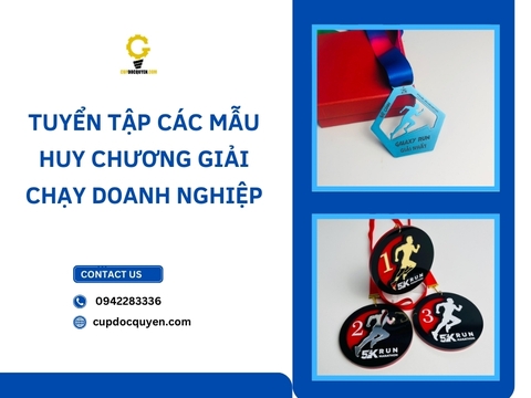 Tuyển tập các mẫu huy chương giải chạy doanh nghiệp