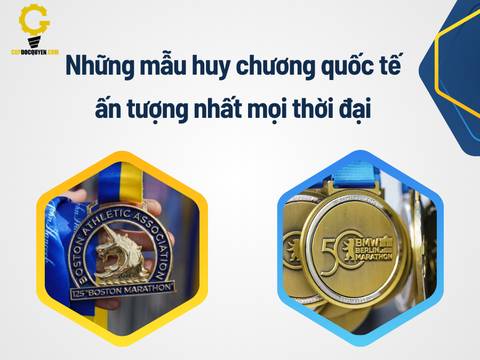 Huy chương giải chạy quốc tế: Đẹp - Độc - Đẳng cấp thế giới