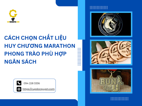 Cách chọn chất liệu huy chương marathon phong trào phù hợp ngân sách