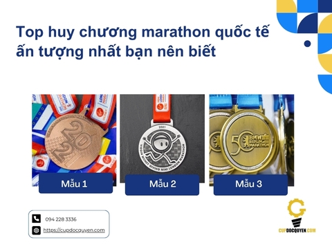 Top huy chương marathon quốc tế ấn tượng nhất bạn nên biết