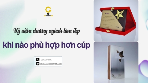 Kỷ niệm chương ngành làm đẹp: khi nào phù hợp hơn cúp