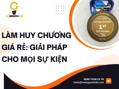 Làm huy chương giá rẻ: Giải pháp tiết kiệm cho mọi sự kiện
