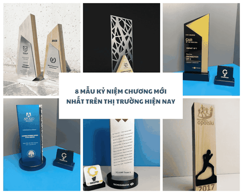 8 mẫu kỷ niệm chương mới nhất trên thị trường hiện nay
