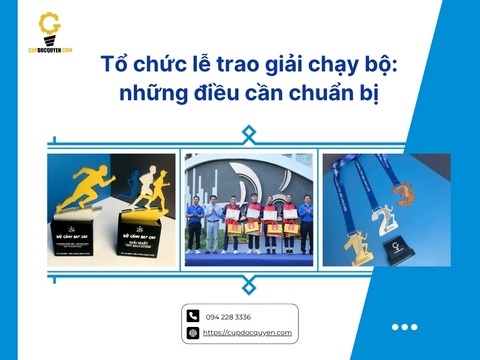 Tổ chức lễ trao giải chạy bộ: những điều cần chuẩn bị
