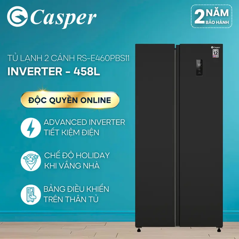 [Khuyến mại] Chính hãng Tủ lạnh Casper Inverter 458 lít RS-460PBW Mới 100% bảo hành chính hãng giá rẻ nhất thị trường